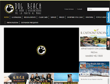 Tablet Screenshot of dog-beach.it
